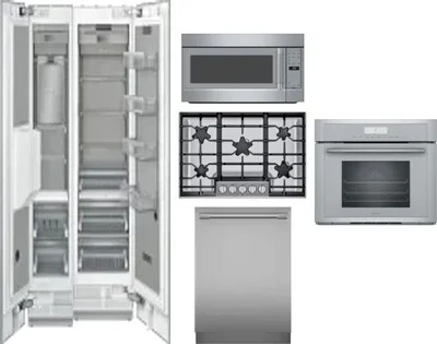 6 Piece Package Includes Refrigerator, Freezer, Cooktop, Wall Oven, Microwave And Dishwasher