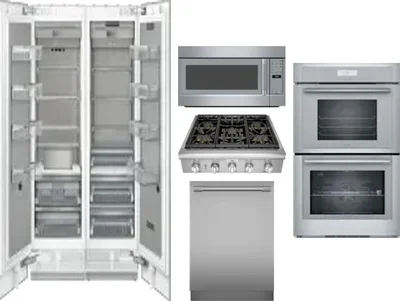 6 Piece Package Includes Refrigerator, Freezer, Cooktop, Wall Oven, Microwave And Dishwasher