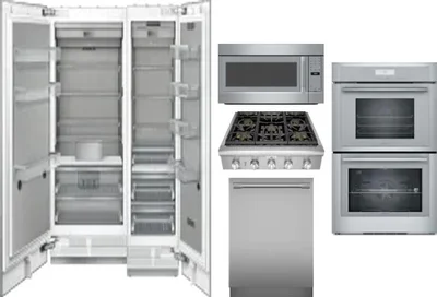 6 Piece Package Includes Refrigerator, Freezer, Cooktop, Wall Oven, Microwave And Dishwasher