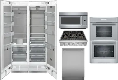 6 Piece Package Includes Refrigerator, Freezer, Cooktop, Wall Oven, Microwave And Dishwasher