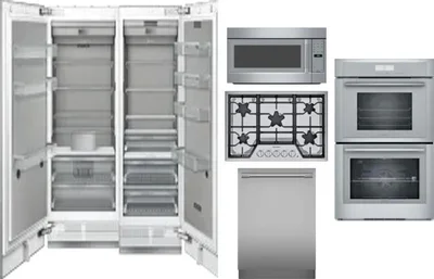 6 Piece Package Includes Refrigerator, Freezer, Cooktop, Wall Oven, Microwave And Dishwasher