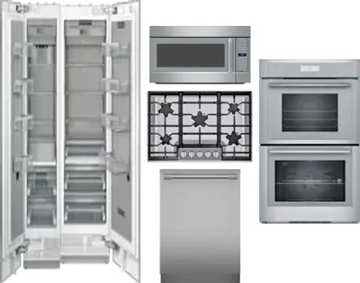 6 Piece Package Includes Refrigerator, Freezer, Cooktop, Wall Oven, Microwave And Dishwasher