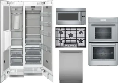 6 Piece Package Includes Refrigerator, Freezer, Cooktop, Wall Oven, Microwave And Dishwasher