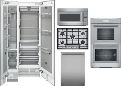 6 Piece Package Includes Refrigerator, Freezer, Cooktop, Wall Oven, Microwave And Dishwasher