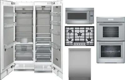 6 Piece Package Includes Refrigerator, Freezer, Cooktop, Wall Oven, Microwave And Dishwasher