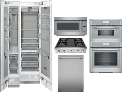 6 Piece Package Includes Refrigerator, Freezer, Cooktop, Wall Oven, Microwave And Dishwasher