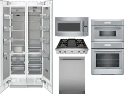 6 Piece Package Includes Refrigerator, Freezer, Cooktop, Wall Oven, Microwave And Dishwasher