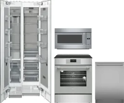 5 Piece Package Includes Refrigerator, Freezer, Range, Microwave And Dishwasher
