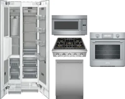 6 Piece Package Includes Refrigerator, Freezer, Cooktop, Wall Oven, Microwave And Dishwasher
