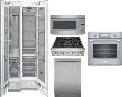 6 Piece Package Includes Refrigerator, Freezer, Cooktop, Wall Oven, Microwave And Dishwasher