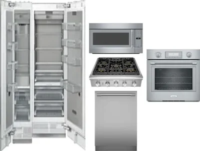 6 Piece Package Includes Refrigerator, Freezer, Cooktop, Wall Oven, Microwave And Dishwasher