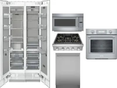 6 Piece Package Includes Refrigerator, Freezer, Cooktop, Wall Oven, Microwave And Dishwasher