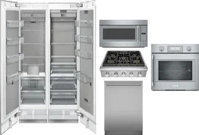 6 Piece Package Includes Refrigerator, Freezer, Cooktop, Wall Oven, Microwave And Dishwasher