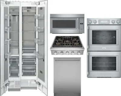 6 Piece Package Includes Refrigerator, Freezer, Cooktop, Wall Oven, Microwave And Dishwasher