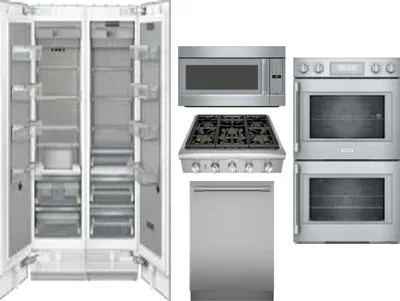 6 Piece Package Includes Refrigerator, Freezer, Cooktop, Wall Oven, Microwave And Dishwasher