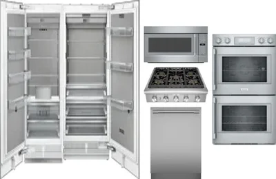 6 Piece Package Includes Refrigerator, Freezer, Cooktop, Wall Oven, Microwave And Dishwasher
