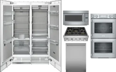 6 Piece Package Includes Refrigerator, Freezer, Cooktop, Wall Oven, Microwave And Dishwasher