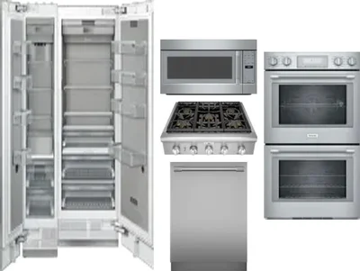 6 Piece Package Includes Refrigerator, Freezer, Cooktop, Wall Oven, Microwave And Dishwasher