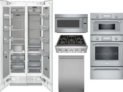 6 Piece Package Includes Refrigerator, Freezer, Cooktop, Wall Oven, Microwave And Dishwasher