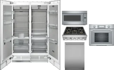 6 Piece Package Includes Refrigerator, Freezer, Cooktop, Wall Oven, Microwave And Dishwasher
