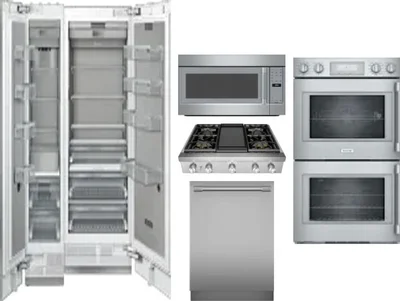 6 Piece Package Includes Refrigerator, Freezer, Cooktop, Wall Oven, Microwave And Dishwasher