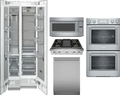 6 Piece Package Includes Refrigerator, Freezer, Cooktop, Wall Oven, Microwave And Dishwasher