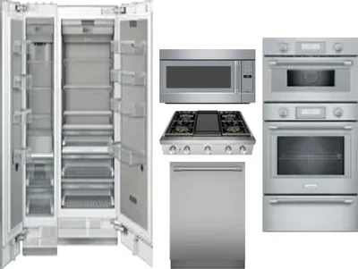 6 Piece Package Includes Refrigerator, Freezer, Cooktop, Wall Oven, Microwave And Dishwasher