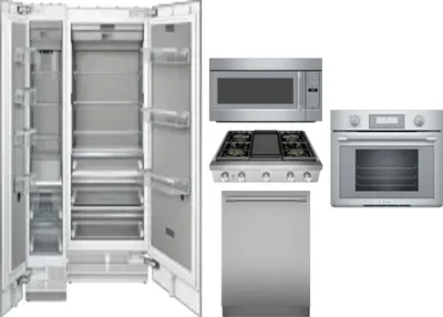 6 Piece Package Includes Refrigerator, Freezer, Cooktop, Wall Oven, Microwave And Dishwasher
