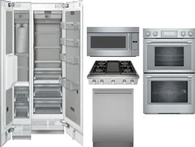 6 Piece Package Includes Refrigerator, Freezer, Cooktop, Wall Oven, Microwave And Dishwasher