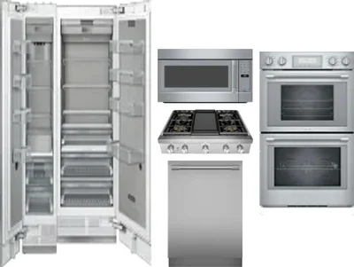 6 Piece Package Includes Refrigerator, Freezer, Cooktop, Wall Oven, Microwave And Dishwasher