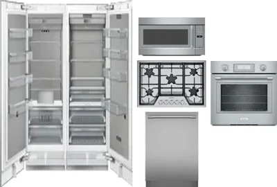 6 Piece Package Includes Refrigerator, Freezer, Cooktop, Wall Oven, Microwave And Dishwasher