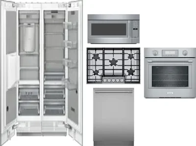 6 Piece Package Includes Refrigerator, Freezer, Cooktop, Wall Oven, Microwave And Dishwasher