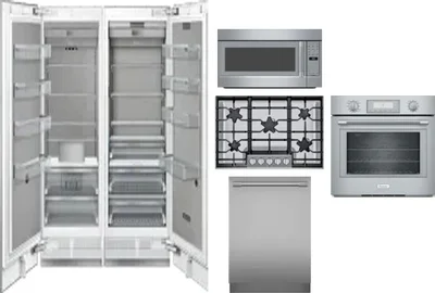 6 Piece Package Includes Refrigerator, Freezer, Cooktop, Wall Oven, Microwave And Dishwasher