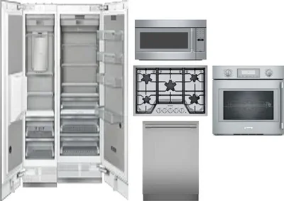 6 Piece Package Includes Refrigerator, Freezer, Cooktop, Wall Oven, Microwave And Dishwasher