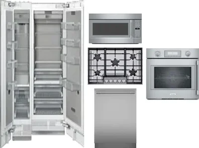 6 Piece Package Includes Refrigerator, Freezer, Cooktop, Wall Oven, Microwave And Dishwasher