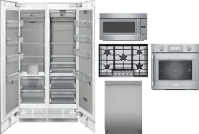 6 Piece Package Includes Refrigerator, Freezer, Cooktop, Wall Oven, Microwave And Dishwasher