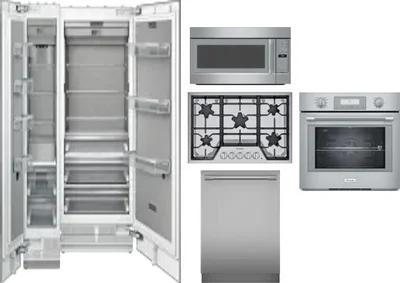 6 Piece Package Includes Refrigerator, Freezer, Cooktop, Wall Oven, Microwave And Dishwasher