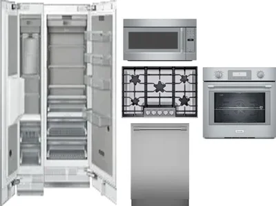 6 Piece Package Includes Refrigerator, Freezer, Cooktop, Wall Oven, Microwave And Dishwasher