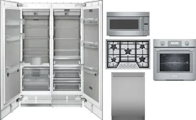 6 Piece Package Includes Refrigerator, Freezer, Cooktop, Wall Oven, Microwave And Dishwasher