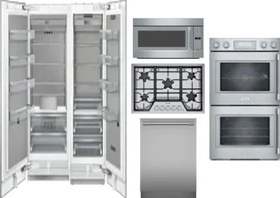 6 Piece Package Includes Refrigerator, Freezer, Cooktop, Wall Oven, Microwave And Dishwasher