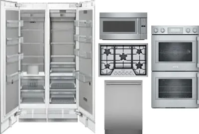 6 Piece Package Includes Refrigerator, Freezer, Cooktop, Wall Oven, Microwave And Dishwasher