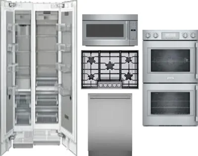 6 Piece Package Includes Refrigerator, Freezer, Cooktop, Wall Oven, Microwave And Dishwasher