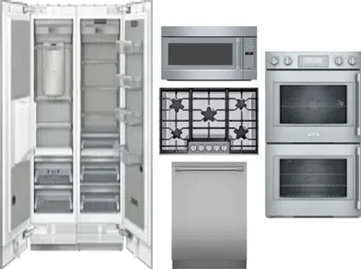 6 Piece Package Includes Refrigerator, Freezer, Cooktop, Wall Oven, Microwave And Dishwasher