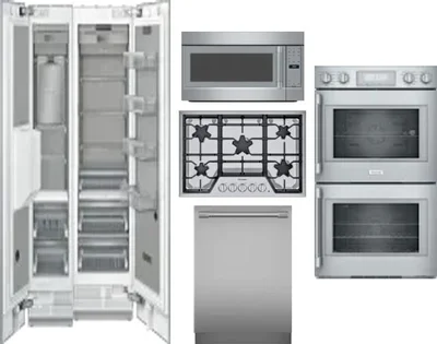 6 Piece Package Includes Refrigerator, Freezer, Cooktop, Wall Oven, Microwave And Dishwasher