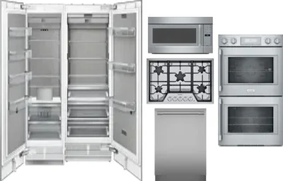 6 Piece Package Includes Refrigerator, Freezer, Cooktop, Wall Oven, Microwave And Dishwasher