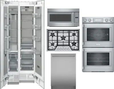 6 Piece Package Includes Refrigerator, Freezer, Cooktop, Wall Oven, Microwave And Dishwasher