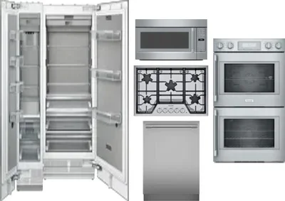 6 Piece Package Includes Refrigerator, Freezer, Cooktop, Wall Oven, Microwave And Dishwasher