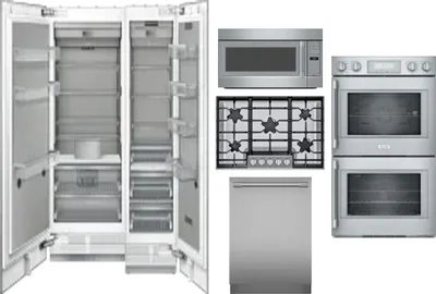 6 Piece Package Includes Refrigerator, Freezer, Cooktop, Wall Oven, Microwave And Dishwasher