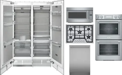 6 Piece Package Includes Refrigerator, Freezer, Cooktop, Wall Oven, Microwave And Dishwasher