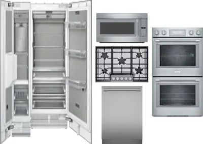 6 Piece Package Includes Refrigerator, Freezer, Cooktop, Wall Oven, Microwave And Dishwasher